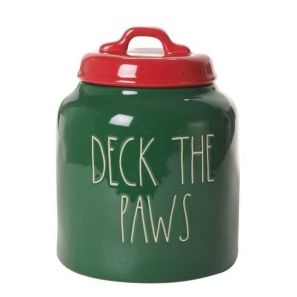 Rae Dunn • “Deck the Paws” Canister - Picture 1 of 13